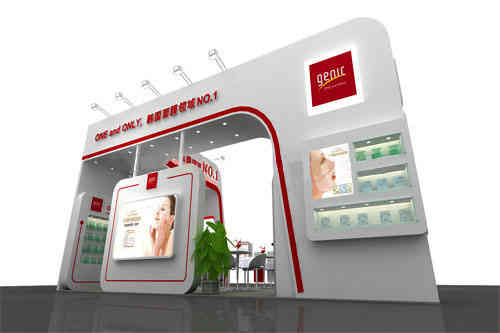 廣州展臺(tái)搭建設(shè)計(jì)詹尼克化妝品南京美博會(huì) 廣州展會(huì)設(shè)計(jì)搭建
