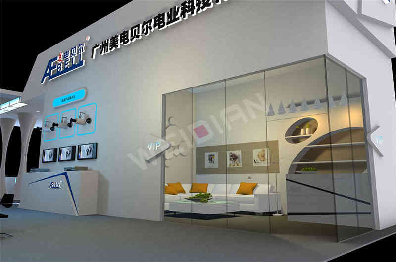 美電貝爾深圳安防展深圳展臺設計搭建