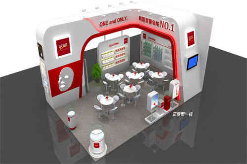 廣州展臺搭建設計詹尼克化妝品南京美博會 廣州展會設計搭建