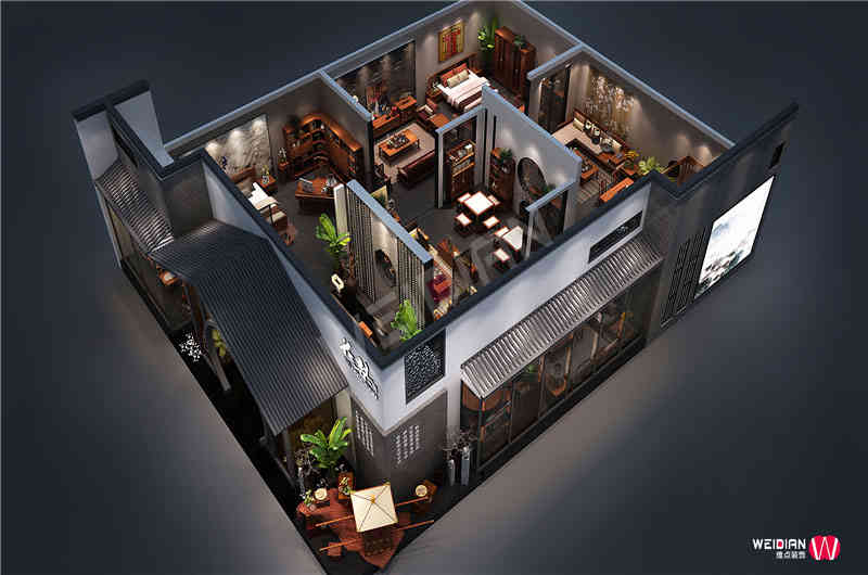 花梨概念深圳國際家具展深圳展臺(tái)設(shè)計(jì)搭建