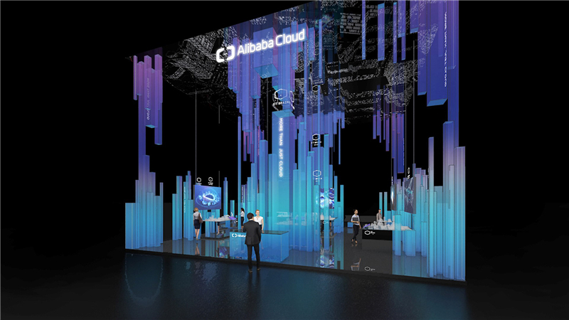 青島海爾空調(diào)電子有限公司參展廣州會(huì)展中心展覽設(shè)計(jì)展臺搭建4